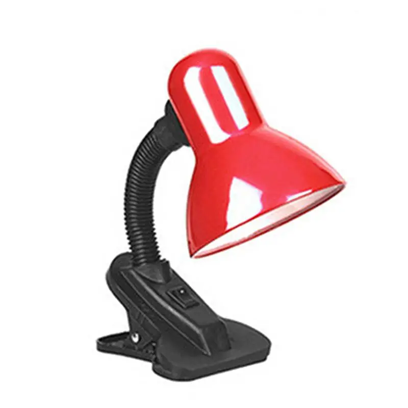 

Clamp Table Light Flexible Clip On Desk Lamp for Reading Studying Working (Random Color)