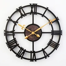 17 inch vintage large decorative wall clock roman numeral fashion silent decor clocks modern design home hours reloj de pared 28