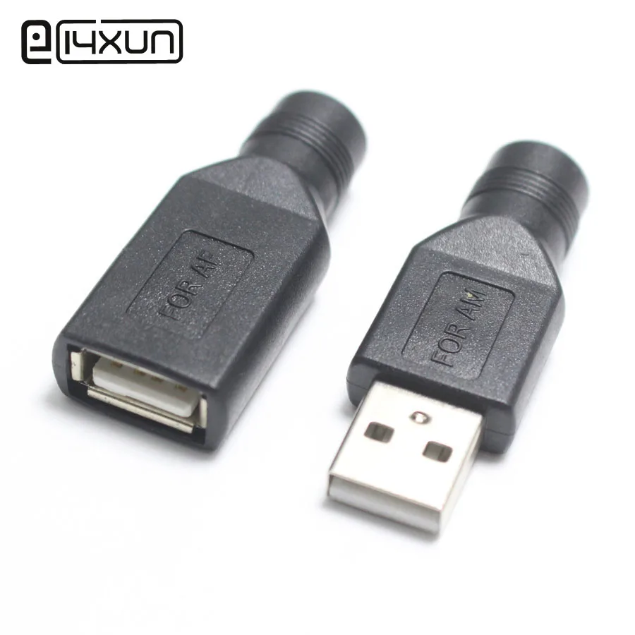 1 пара штекеров 5 5*2 мм для USB 2 0 штекер/гнездо в постоянного тока разъем адаптера