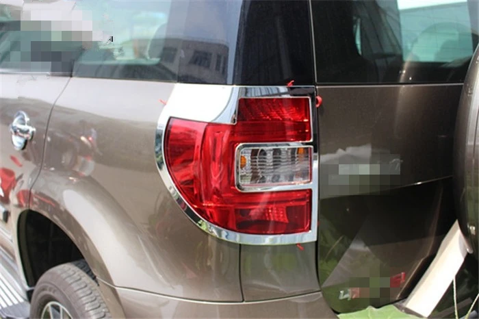 2 шт. Стайлинг автомобиля отделка задней фары abs Chrome для skoda yeti 2014 аксессуары
