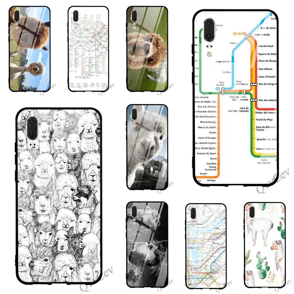 

Fashion Moscow Madrid New York Glass Phone Cover for Huawei Y6 Case 9 Honor 10 7A Y9 P10 P20 Pro P Smart Mate 20 Lite TPU