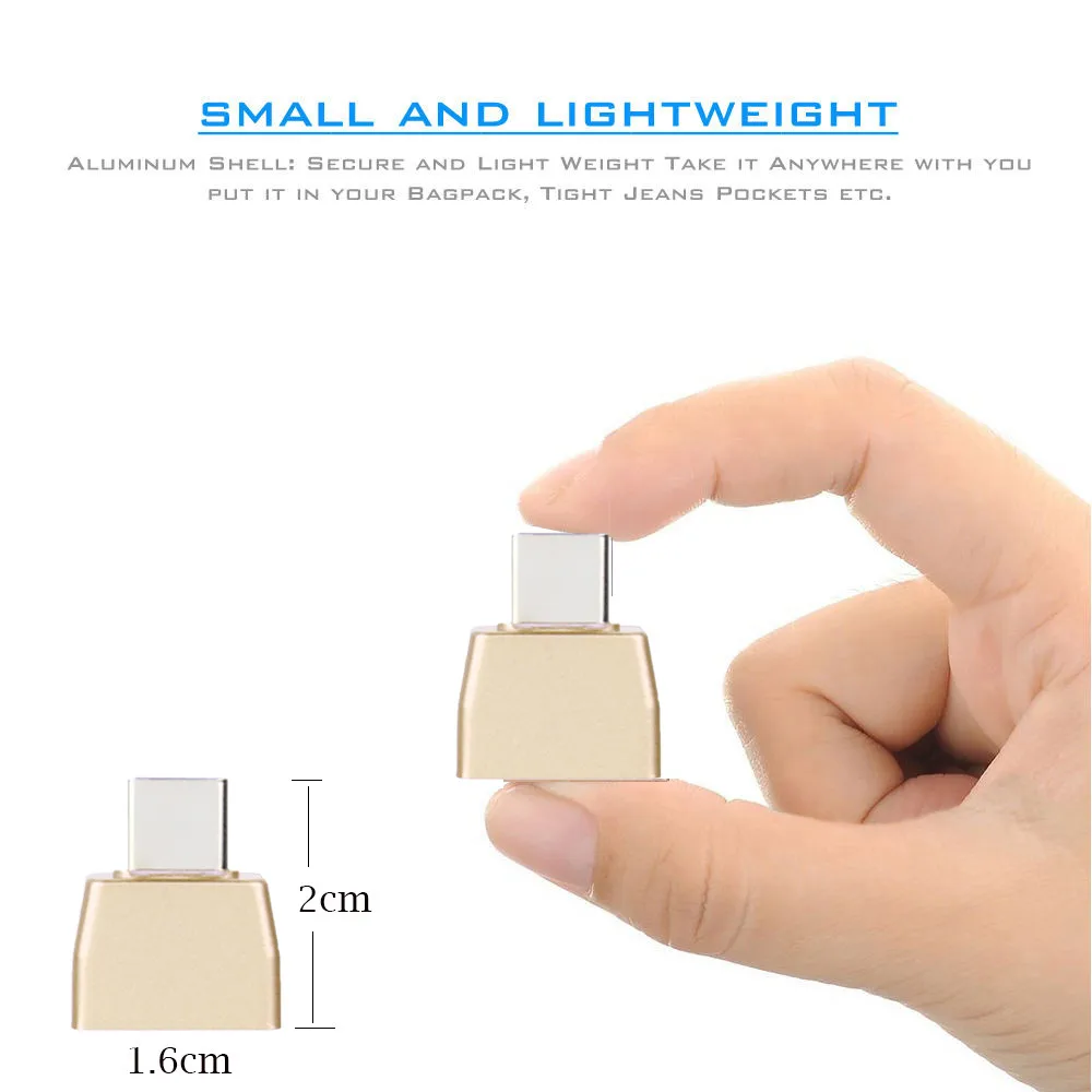 EPULA USB Type-C Adapter USB 3.1 Type-C To Usb 3.0 Otg Adapter Converter For Macbook /Chromebook For Huawei Xiaomi Samsung