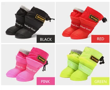 Dog Rain Boots for Small Medium Dogs Waterproof Dog Shoes Winter Warm Puppy Snow Boots
