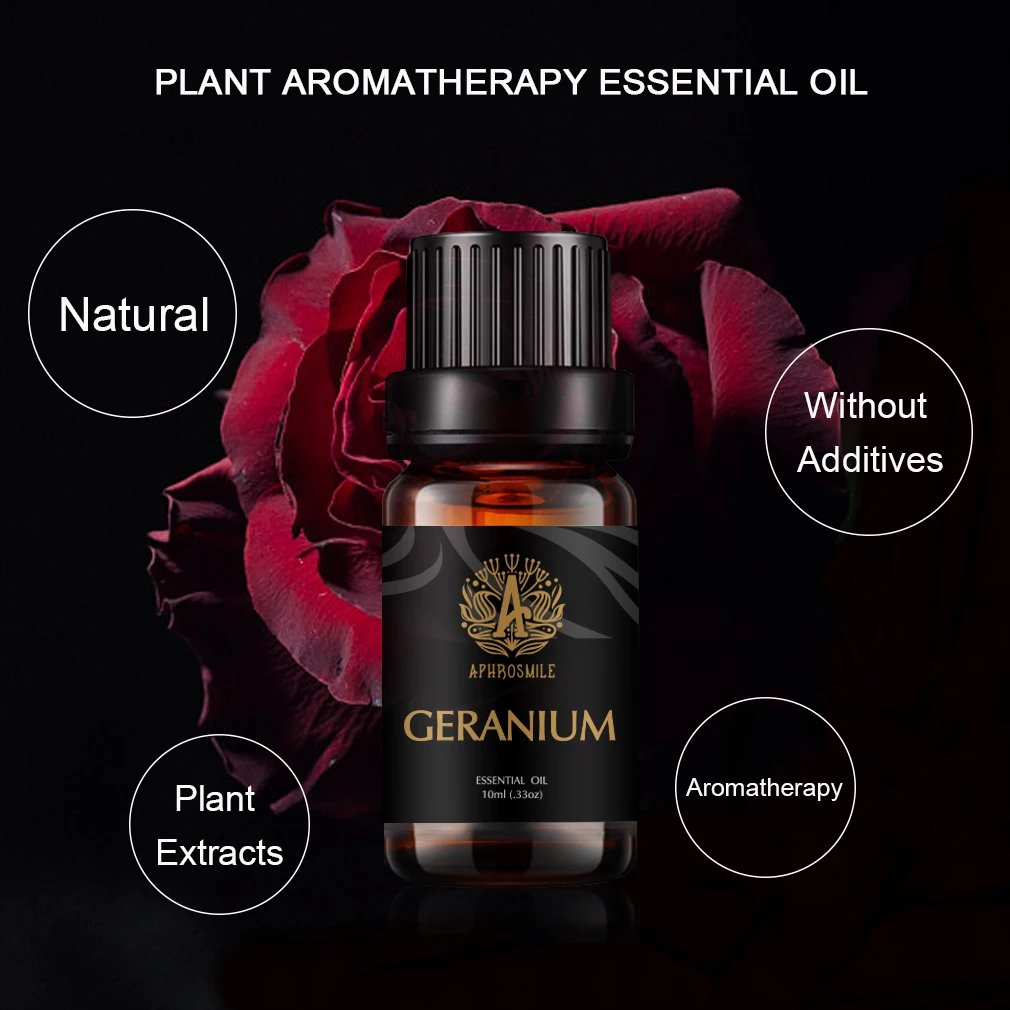 10-flavors Plant Essential Oils Bergamot Ylang Skin Care Oil Water-soluble Vanilla Myrrh Aroma Oil 10ml Relieve Anxiety