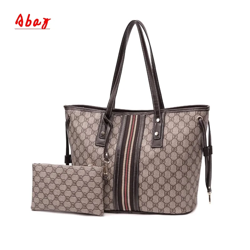 

Abay Fashion women's bag 2019 summer new print hit color tote bag large capacity shoulder diagonal Mummy handbag