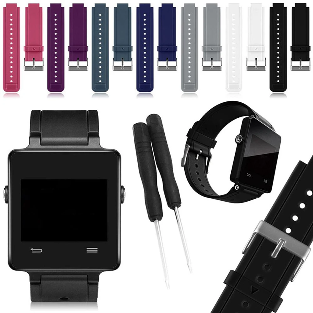 Силиконовый сменный ремешок для часов браслет для Garmin Vivoactive Смарт-часы с инструментами