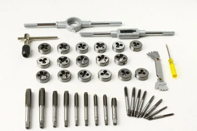 40 шт. инструменты для автомобильных кранов и штампов набор для поврежденных ниток инструмент для ремонта резьбы винторезный станок ручной