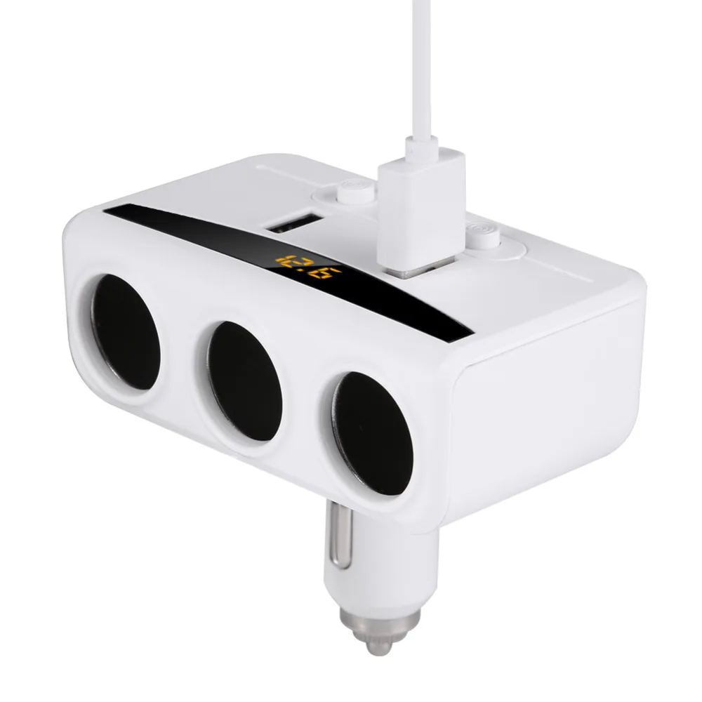 5V 3.1A двойной USB 3 разветвитель гнезда прикуривателя Автомобильное зарядное