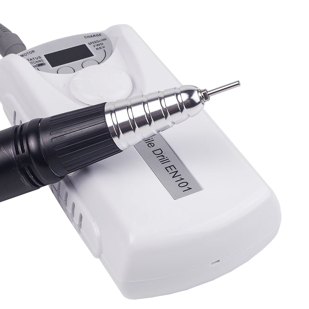 Günstige 30000RPM Wiederaufladbare Tragbare Nagel Bohrer Maniküre Maschine Pediküre Elektrische Cutter für Maniküre Bohrer Datei Bits Nail art Werkzeuge