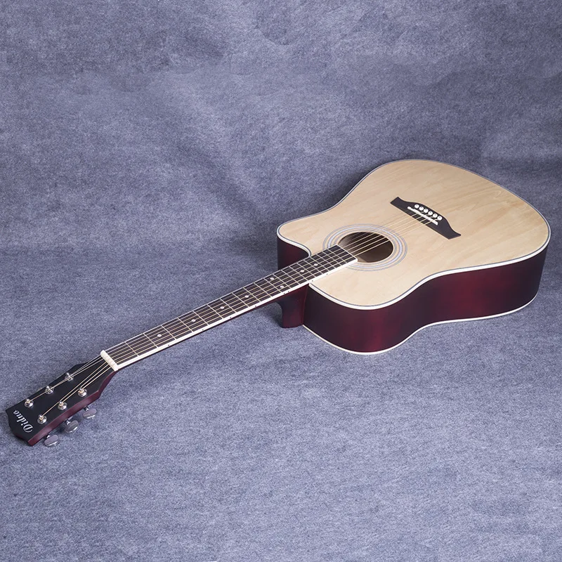 41-inch Acoustic Guitar Beginners Basswood Color Missing Angle Exercises with Picks Accessiories JT37 | Спорт и развлечения