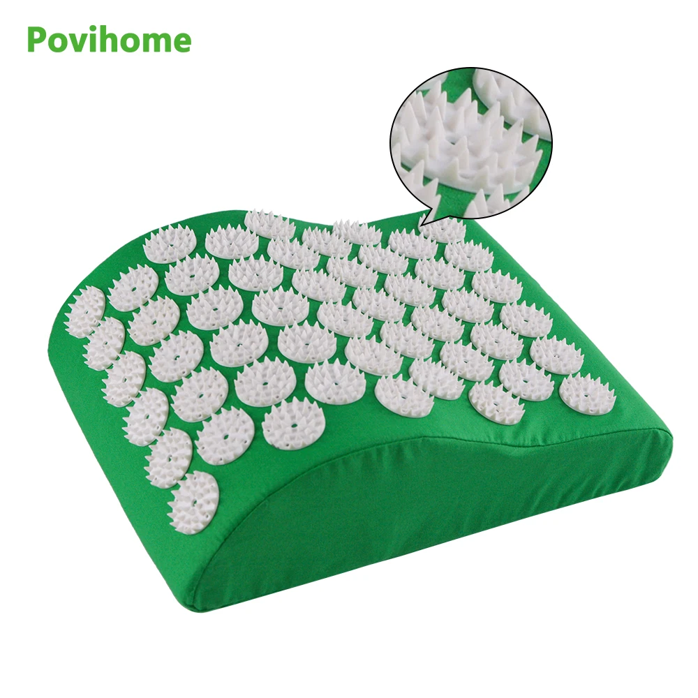 Povihome Acupressure Yoga Massage Pillow for Neck Head Massage Therapy