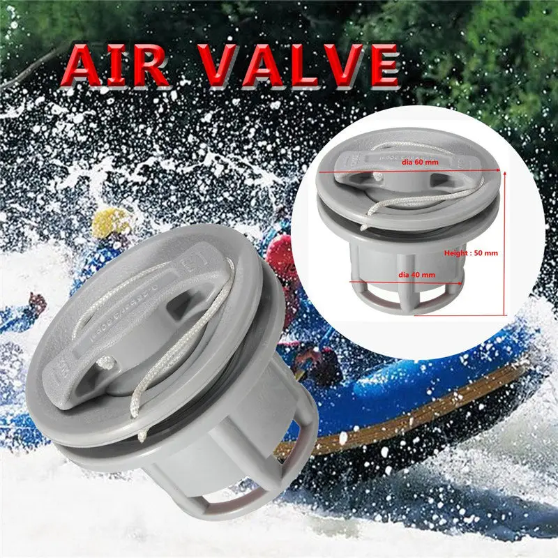 New Grey Air Gas Valve Cap for Inflatable Boat Tender Raft Dinghy Kayak