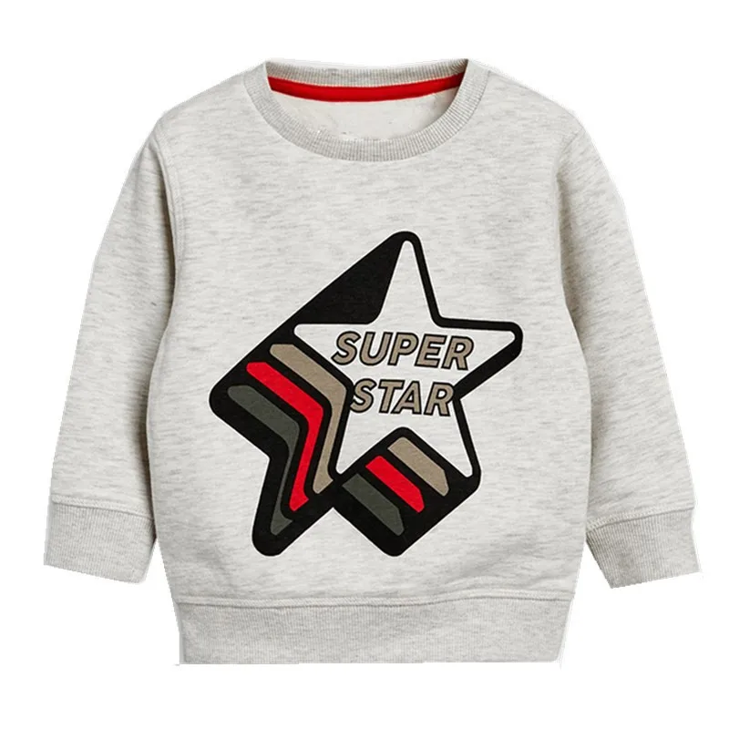 Jumping meter/одежда для малышей; свитера со звездами; сезон осень-весна; футболки с принтом звезд; хлопковые толстовки для мальчиков и девочек; одежда - Цвет: T3067 STAR