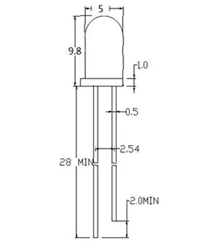 Светодиодный нефритово зеленый светильник 100 шт. 5 мм|5mm led diode|led diodelight emitting diode |