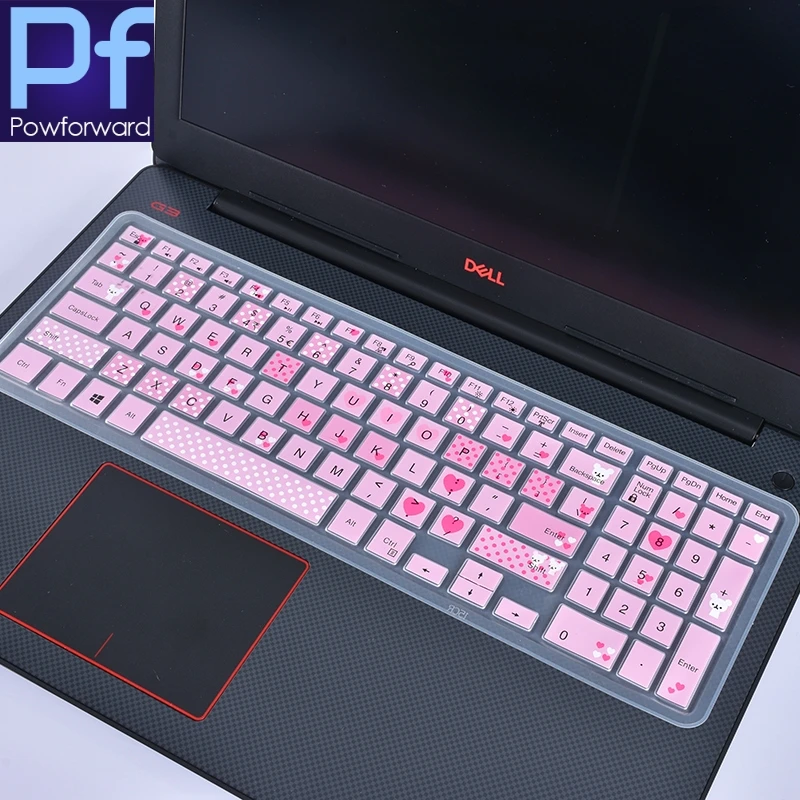 Силиконовая защитная накладка на клавиатуру ноутбука Dell Inspiron 15 6 3000 5000 7000 Series G3 G5 G7