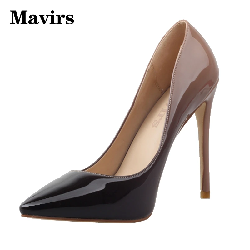 

Brand 2016 Womens High Heels Shoes Luxury Designer Patent Leather Wedding Shoes Woman 12cm Pumps Women Pointed toe shoes Spring