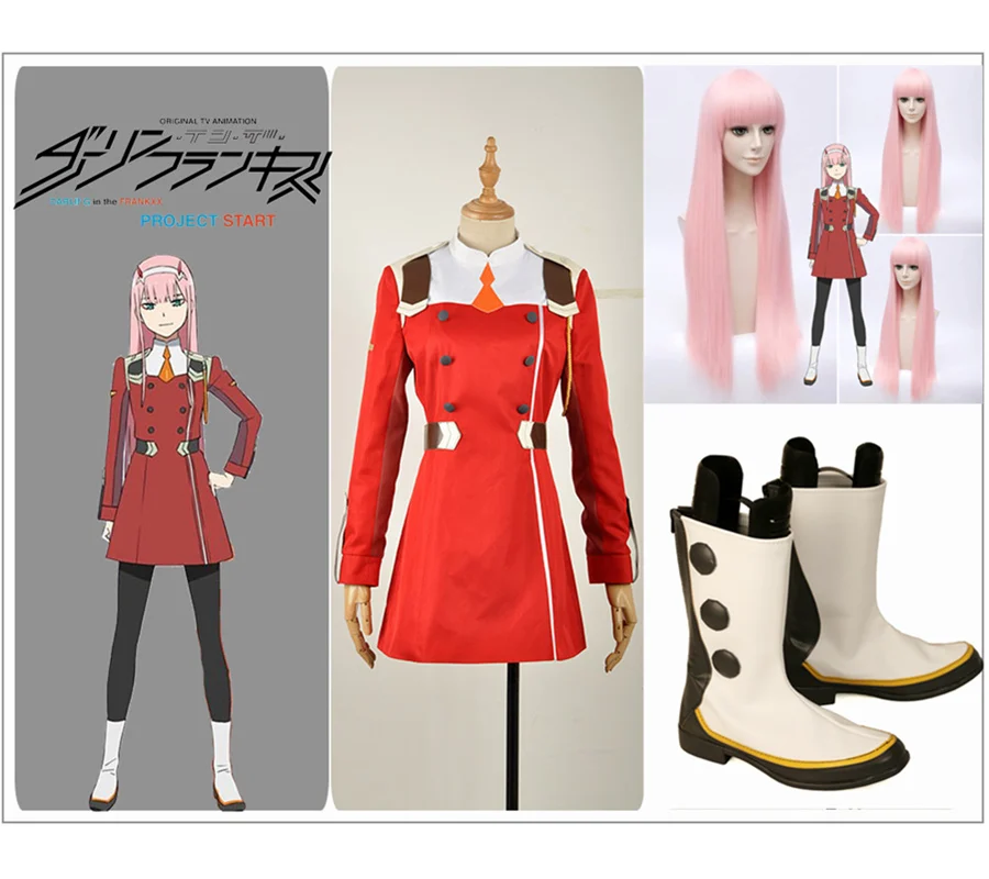Darling in the FranXX CODE Killer Code: 002 костюм для костюмированной вечеринки Красная водолазка