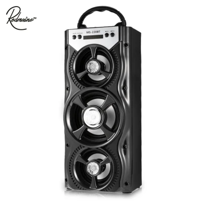 MS-220BT портативный Bluetooth динамик FM радио AUX ЖК дисплей светодио дный LED сверкающих TF