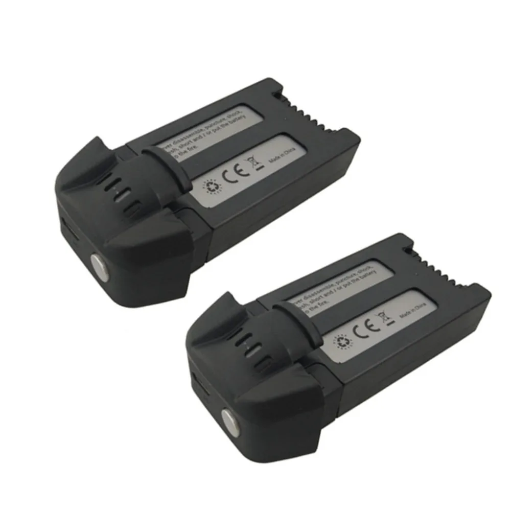 

2PCS 3.7V 1000mAh lithium battery for SJRC S30W T18 four-axis drone spare parts battery black
