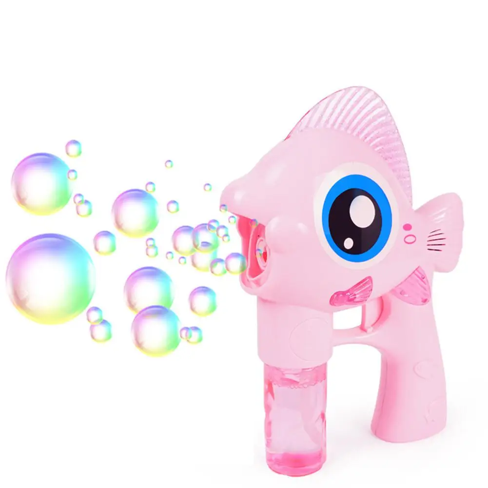 

Manual Electric EcoFish Shape Bubble Maker with Bubble Water Toy for Kids