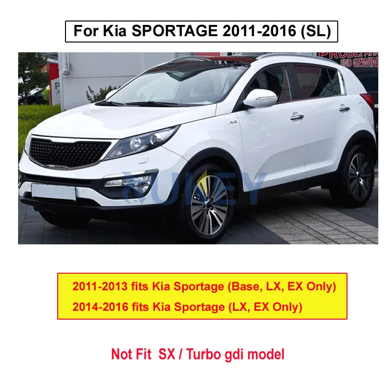 Комплект литых автомобильных брызговиков для Kia Sportage SL 2011 2016 базовые Брызговики LE