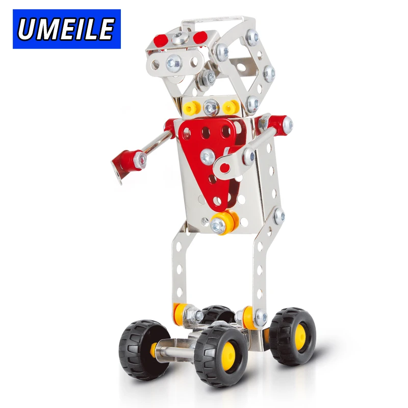 UMEILE бренд 3 стиль Робот 3D металлическая головоломка гайка винт собрать подарок для мальчиков модели и строительные игрушки