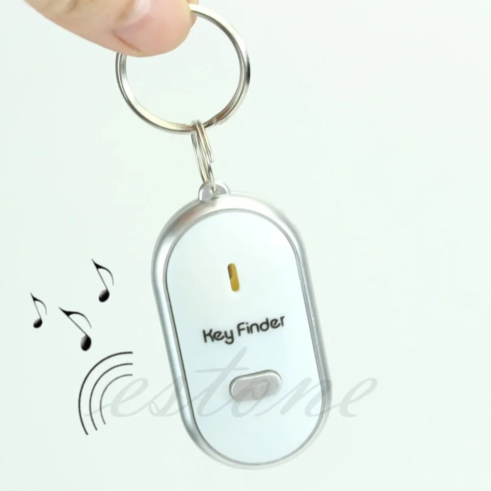 Белый светодиодный брелок для поиска ключей|keychain find|led key finderled finder locator |