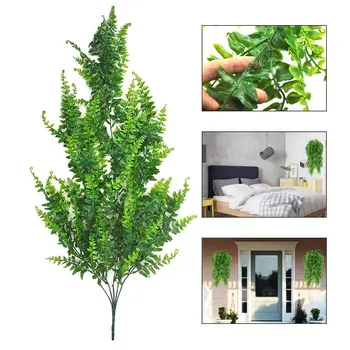 

Artificial Leaves Plastic Green Plant Vine Wall Hanging Home Garden Living Room Club Bar Decorated Fake Leaves Green Plant Ivy