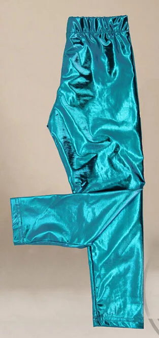 Штаны для маленьких девочек Детские золотые и серебряные брюки из искусственной кожи Леггинсы для девочек sylvia 41599872934