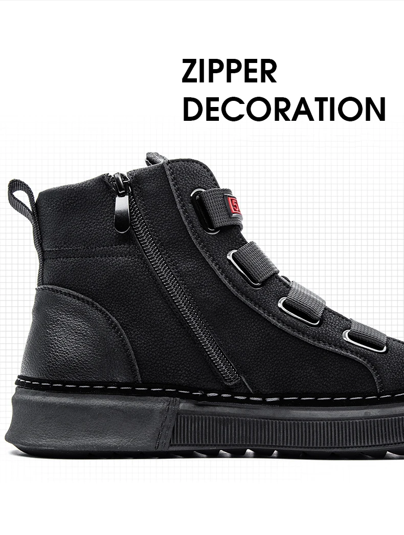 CAMTOO Spring Casual Men's Shoes Genuine Leather Men Boots Fashion Ankle Boots Platform Sneakers Comfortable Man Footwear HTB1zrpGas vK1RkSmRyq6xwupXaz - CAMTOO Spring Casual Men's Shoes Genuine Leather Men Boots Fashion Ankle Boots Platform Sneakers Comfortable Man Footwear