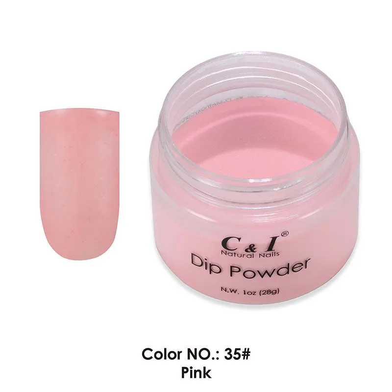 C& I Dip Powder, color#30-#60, цвет ногтей, эффект геля для ногтей, 28 г - Цвет: 35