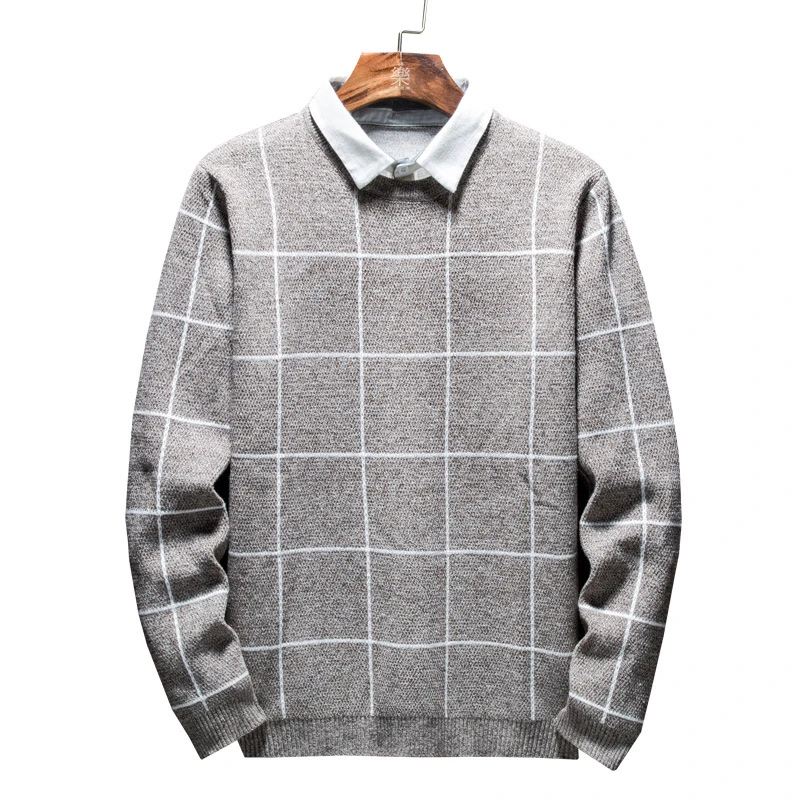 

Fashion Turtleneck Sweater Spring Autum Korean Plaid Slimming Shirt Turtle Neck Long Sleeve Top Casual Coat