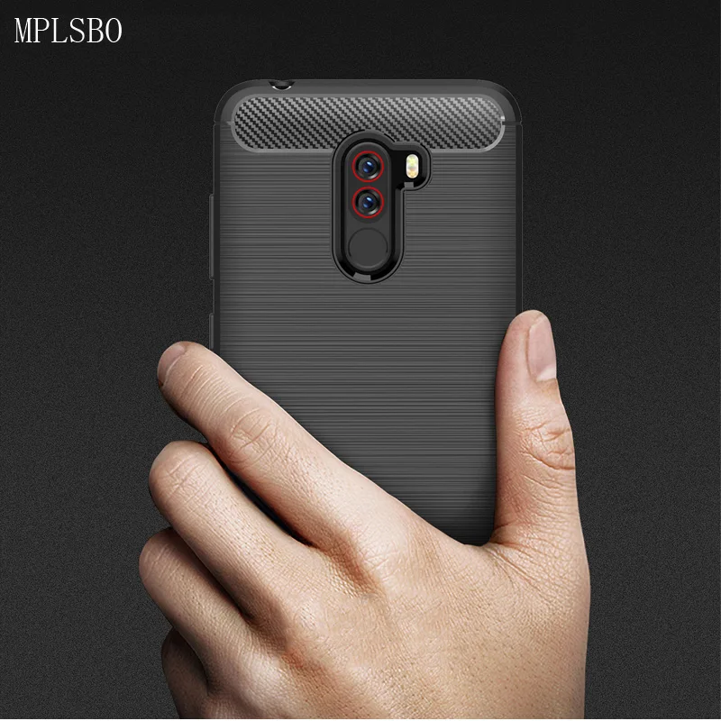 

MPLSBO Original Mobile Phone Case For Xiaomi Pocophone F1 Protective Case Shockproof TPU Back Cover for Xiaomi POCO F1