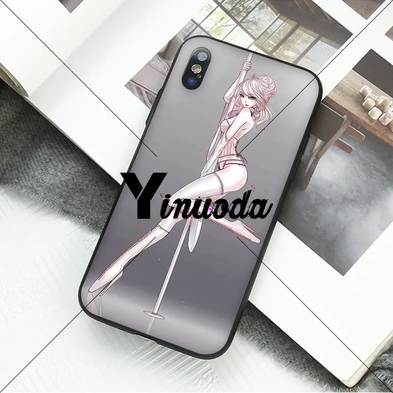 Yinuoda Pole Dance dancing fitness черный мягкий чехол для телефона Apple iPhone 8 7 6 6S Plus X XS MAX 5 5S SE XR мобильный чехол - Цвет: A9