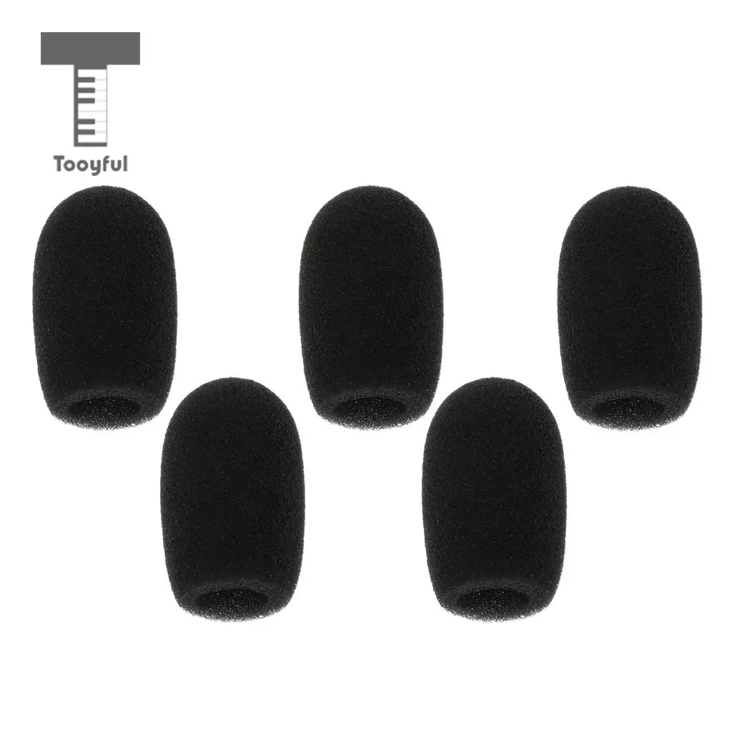 5pcs Microphone Windscreen Foam Mic Cover for KTV Dance Ball Conference Room