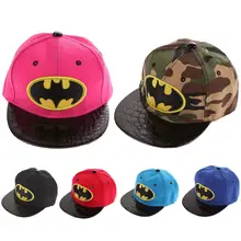 

2018 Baby Hat Kids Cartoon Hip-Hop SnapBack Batman Baseball Cap Children Sports Cotton Hats Suit for Boy and Girl Hip-Hop Hats