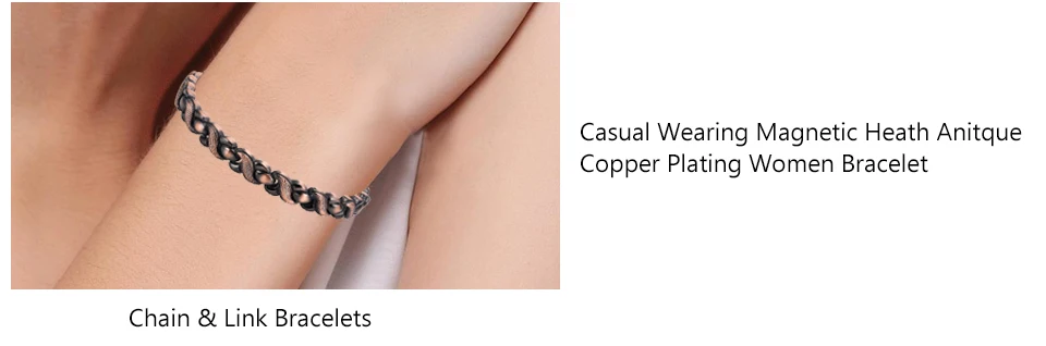 Escalus классический здоровье женские ювелирные изделия био магнитный антикварный медный браслет для женщин магнит модный браслет на подарок