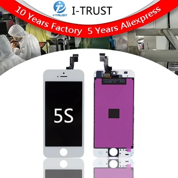 

Grade A+++quality Mobile Phone LCD Display For iphone 5S lcd Touch Screen Digitizer Assembly color 100pcs/lot