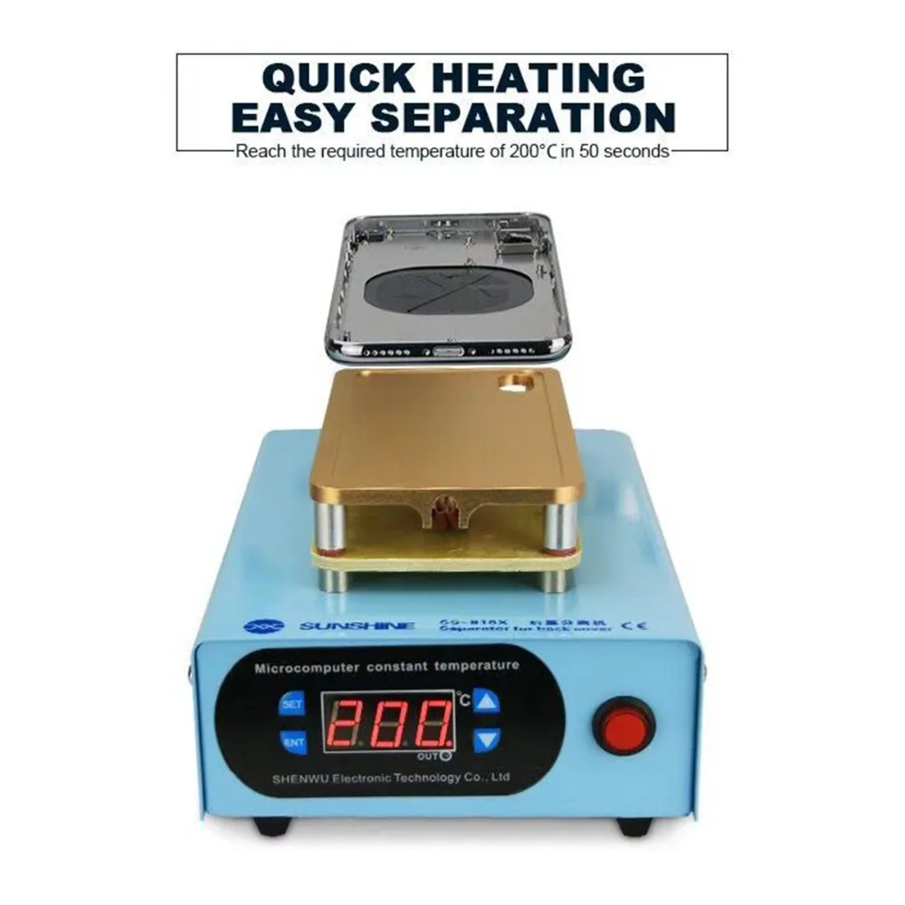 

Back Cover Separating Machine for iPhone X Back Housing Glass Teardown Separator Repair Tool by DHL