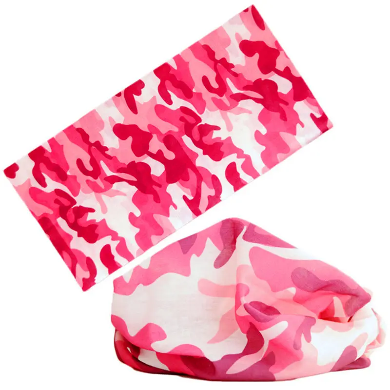 

Camouflalge Outdoor Cycling Bandana Sports Face Mask Magic Seamless Bandana Turban Hiking Head Scarf Neck Gaiter For Women Men