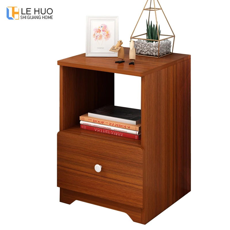 Furniture Bedside Cabinet Storage Shelf Night Table Nightstand Bedroom w//Drawers