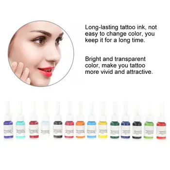 

5ml/bottle Natural Plant Tattoo Ink Longlasting Body Paint Pigment Semi-Pernament Makeup Inks Body Paint Pigment