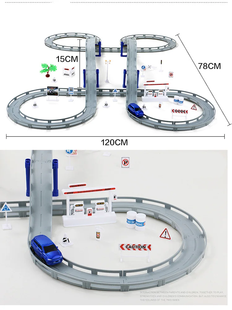 DIY трек 3D гоночный автомобиль трек игрушки Автостоянка сборная железная дорога автомобиль игрушка DIY слот модель игрушки для детей день рождения