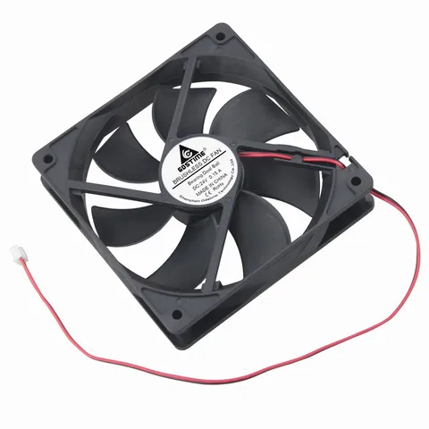 Pcs Gdstime 120*25mm Two Balls DC 24V Computer Cooling Fan 12cm 12025 PC Case Cooling System Cooler 120mm x 25mm 2Pin 0.15A