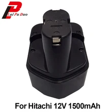 Высокое качество 1.5Ah 12 В NI-CD электроинструмента Аккумулятор для hitachi: EB1212S, DB12DM2, EB1214L, DS10DVA, EB1220BL, DH15D2, EB1233X