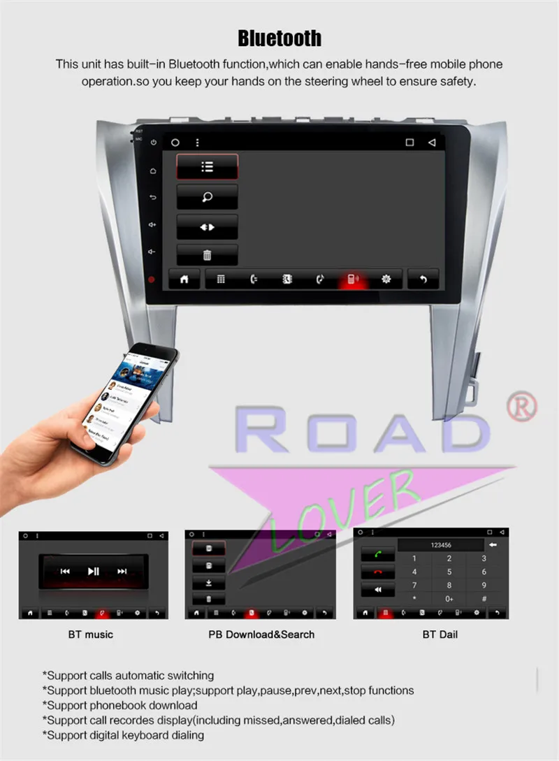 Best Roadlover Android 8.1 Car Media Center Autoradio For Toyota Camry 2015 Stereo GPS Navigation Magnitol 2 Din Player Audio NO DVD 16 Best Roadlover Android 8.1 Car Media Center Autoradio For Toyota Camry 2015 Stereo GPS Navigation Magnitol 2 Din Player Audio NO DVD 16