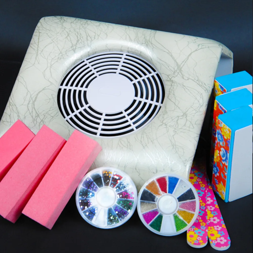 

Nail Dust Collector Nail Files Brush Buffing Grit Sand Fing Nail Art Tool Accessories Sanding File UV Gel Polish Tools Manicure