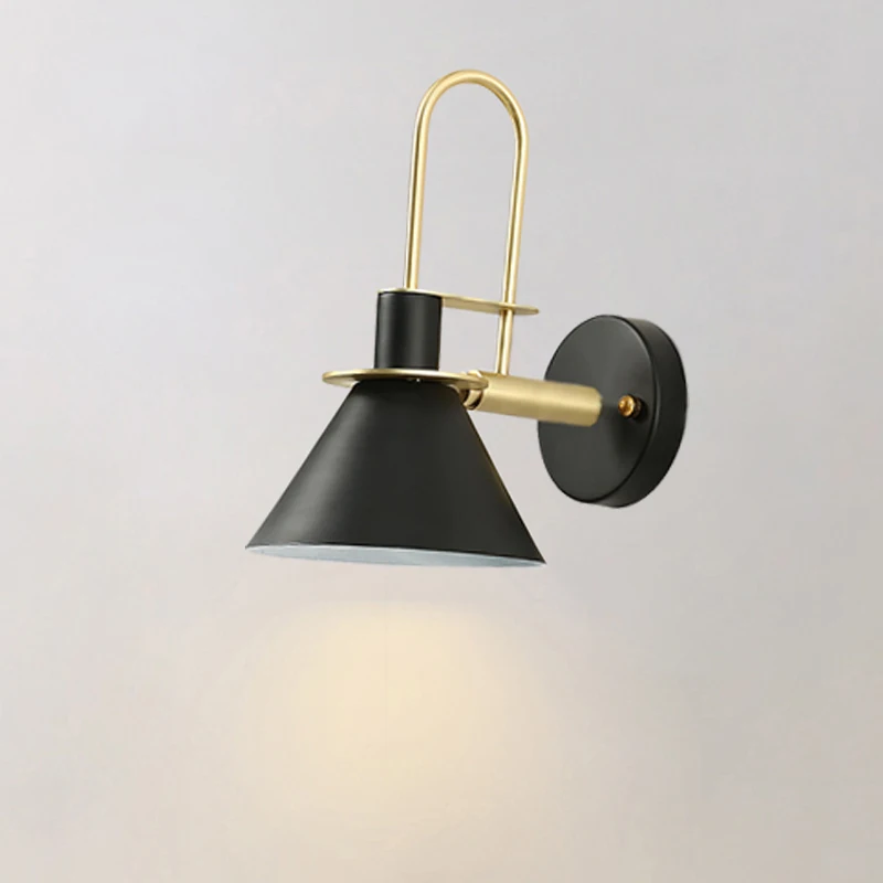 Post Modern Wall Lights Sconce Creative Iron Horn LED Nordic Simple Modern Wall Light For Bedside Wall Lamp Home Indoor Lighting Fixture E27 E26 (13)