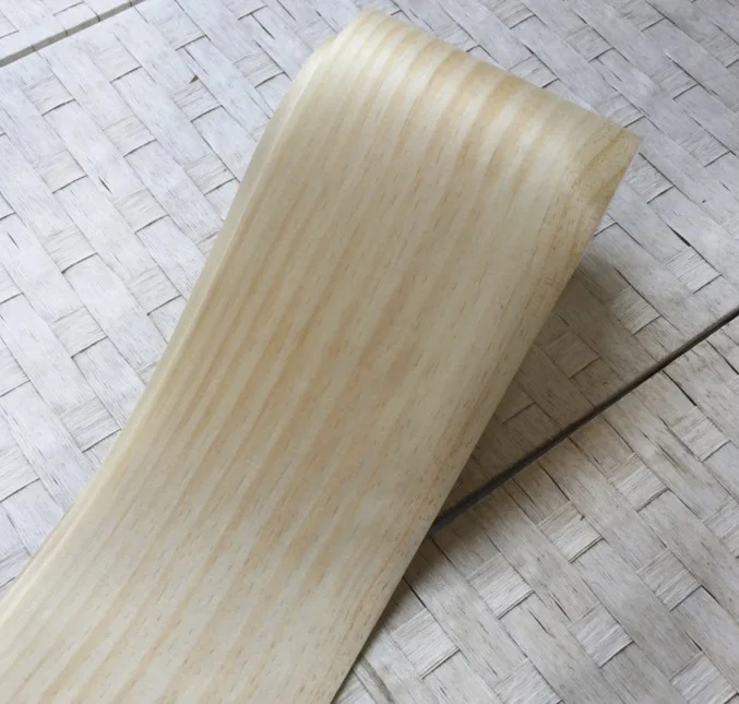 L:2.5Meters. Width:15cm  Straight-grained New Zealand pine bark veneer Natural log sliced