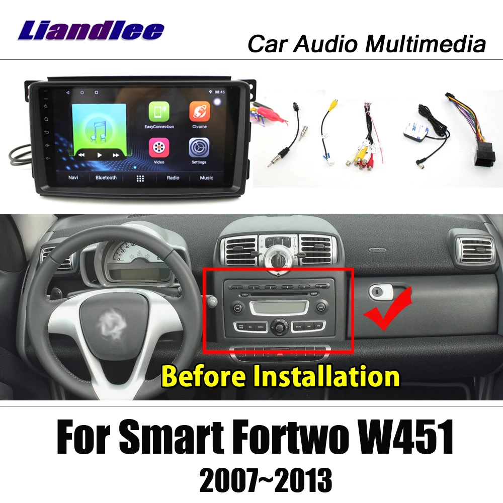 Liandlee Android для Smart Fortwo W451 2007~ 2013 стерео радио видео Wifi Carplay карта gps Nav Navi навигация Мультимедиа без DVD